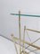 Mid-Century Brass and Glass Magazine Rack, Image 3