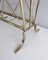 Mid-Century Brass and Glass Magazine Rack 6