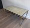 Brushed Steel & Brass Coffee Table by Maison Jansen, 1970s 2