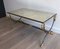 Brushed Steel & Brass Coffee Table by Maison Jansen, 1970s 8