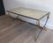 Brushed Steel & Brass Coffee Table by Maison Jansen, 1970s, Image 8