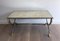 Brushed Steel & Brass Coffee Table by Maison Jansen, 1970s, Image 1