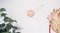 Orologio da parete Sweep in frassino ed ottone, Immagine 2