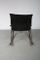 Japanese Black Leather Rocking Chair by Takeshi Nii, 1950s, Image 9