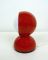 Vintage Eclisse Red Table Lamp by Vico Magistretti for Artemide, 1960s, Image 3