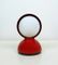 Vintage Eclisse Red Table Lamp by Vico Magistretti for Artemide, 1960s, Image 1