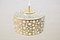 Mid-Century Bubble Glass & Brass Ceiling Lamp from Limburg 4