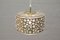 Mid-Century Bubble Glass & Brass Ceiling Lamp from Limburg 1