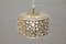 Mid-Century Bubble Glass & Brass Ceiling Lamp from Limburg, Image 1