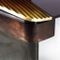 Polished Brass and Wood Veneer Moon Desk by Privatiselectionem, Image 6