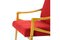 Rote Sessel von Interier Praha, 1960er, 2er Set 1