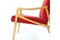 Red Armchairs from Interier Praha, 1960s, Set of 2, Image 10