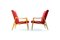 Red Armchairs from Interier Praha, 1960s, Set of 2, Image 2