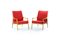 Red Armchairs from Interier Praha, 1960s, Set of 2 5