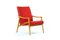 Red Armchairs from Interier Praha, 1960s, Set of 2, Image 6