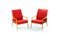 Red Armchairs from Interier Praha, 1960s, Set of 2 7