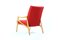 Red Armchairs from Interier Praha, 1960s, Set of 2 9