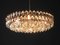 Lampadario in cristallo con struttura in ottone di Bakalowits & Sohne, anni '60, Immagine 11