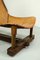 Fauteuil en Cuir Patché avec Table, Brésil, 1960s, Set de 2 6