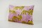 Pink Silk Ikat Velvet Cushion Cover, 2010s 2