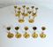 Vintage Scandinavian Brass Candlesticks by Gunnar Ander for Ystad Metall Sweden, Set of 10 8