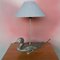 Metall Lampe mit Ente, 1960er 1