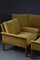 Model 500 Lounge Set in Yellow Velvet by Hans Olsen, Denmark, 1960s, Set of 3 2