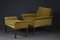 Model 500 Lounge Set in Yellow Velvet by Hans Olsen, Denmark, 1960s, Set of 3 5