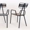 French Radar Garden Chairs in Metal attributed to René Malaval, Set of 2 9