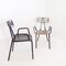 French Radar Garden Chairs in Metal attributed to René Malaval, Set of 2 12