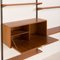 Teak Wall Unit with Hidden Desk by Kai Kristiansen for FM Mobler, Denmark, 1960s 8