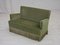 Divano a due posti vintage in velluto verde e gambe in faggio, Danimarca, anni '70, Immagine 8