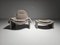 Set of P60 Lounge Chair and Ottoman by Vittorio Introini, Saporiti, 1960s 2