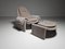Set of P60 Lounge Chair and Ottoman by Vittorio Introini, Saporiti, 1960s 1