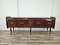 Mid-Century Modern Milanese Sideboard in Mahogany and Brass with Glass, 1950s, Image 1