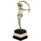 R. Varnier, Art Deco Scarf Dancer, 1925, Bronze with Marble Base 3
