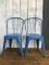 Blaue Vintage Stühle von Jean Pauchard für Tolix, 2er Set 1