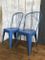 Chaises Bleues Vintage par Jean Pauchard pour Tolix, Set de 2 2