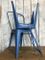 Blaue Vintage Stühle von Jean Pauchard für Tolix, 2er Set 12