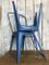 Vintage Blue Chairs by Jean Pauchard for Tolix, Set of 2 12