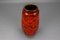 Mid-Century Fat Lava Red Glazed Ceramic Vase from Bay Keramik, W. Germany, 1970s 10