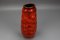 Mid-Century Fat Lava Red Glazed Ceramic Vase from Bay Keramik, W. Germany, 1970s 14