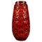 Mid-Century Fat Lava Red Glazed Ceramic Vase from Bay Keramik, W. Germany, 1970s 1