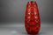 Mid-Century Fat Lava Red Glazed Ceramic Vase from Bay Keramik, W. Germany, 1970s 3