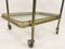 French Brass Drinks Trolley, 1960s 4