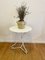 White Iron Pedestal Table, Image 4