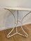 White Iron Pedestal Table, Image 3