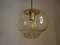 Gold Shimmering Glass Hanging Lamp from Peill & Putzler, 1970s 5