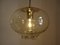 Lampada a sospensione in vetro dorato di Peill & Putzler, anni '70, Immagine 2