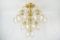 10-Light Pendant in Structured Glass, 1960s 1